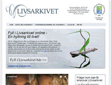 Tablet Screenshot of livsarkivet.se